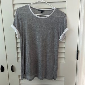 Vince gray and white tee